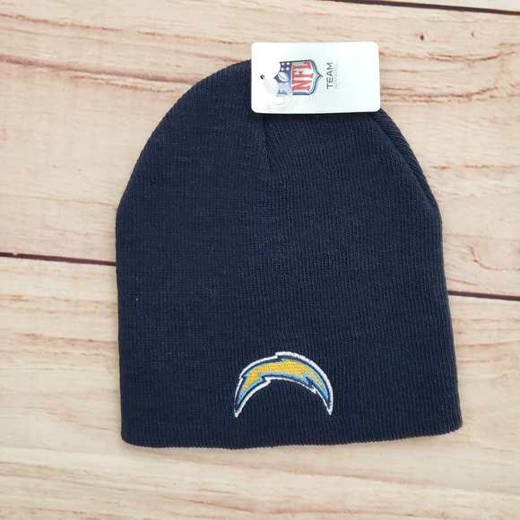Los Angeles Chargers Hat Cap Beanie One Size Blue Yellow Football Mens Reebok A3 - Picture 1 of 8